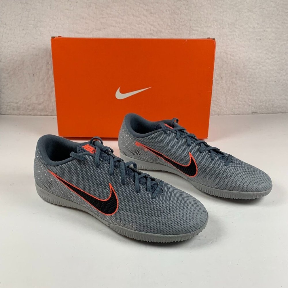 Nike Vapor‎ 12 Academy Indoor Court Men's Shoes Size 6 Black-Wolf Grey Nib S0381